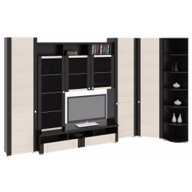 Стенка для гостиной Фиджи (комплектация 37) венге цаво / дуб белфорт