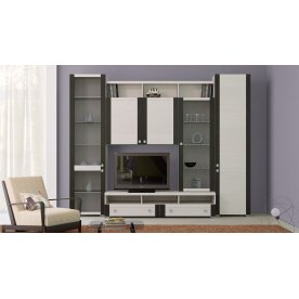 Стенка для гостиной Фиджи (комплектация 6) дуб белфорт / дуб белфорт