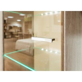 Стенка для гостиной Эйва (комплектация 1) фон бежевый / дуб верцаска