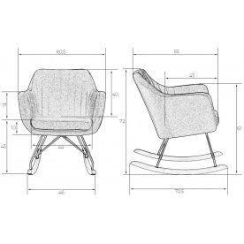 Кресло-качалка 3257R-LM