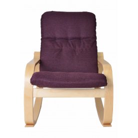 Кресло-качалка Сайма белая береза / фиолет nissan
