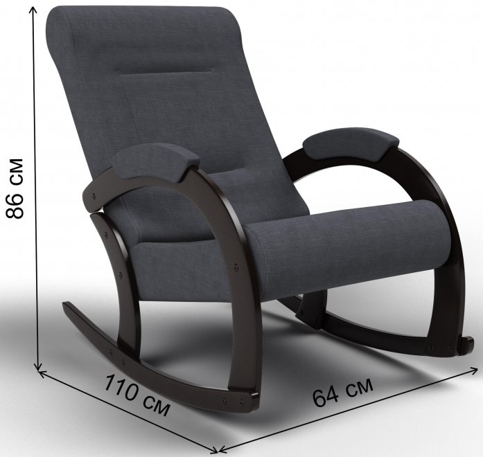 Кресло-качалка Венето графит