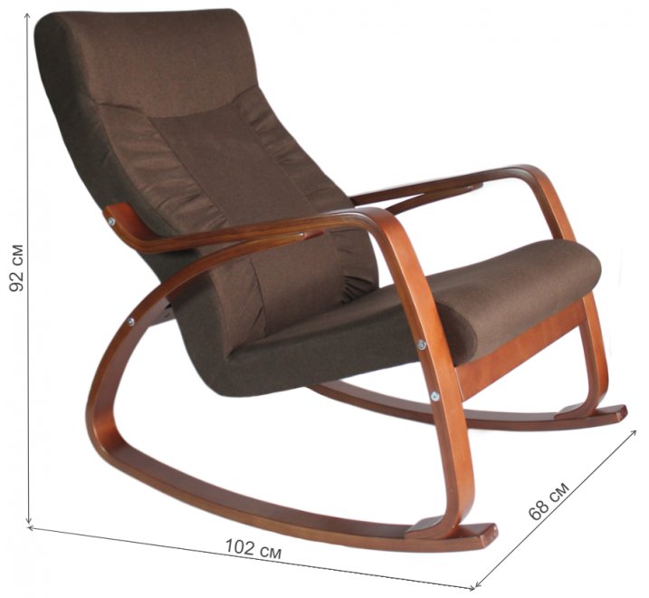 Кресло-качалка Женева шоколад