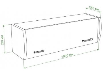 Шкаф навесной ПНД с фасадом КБЕ