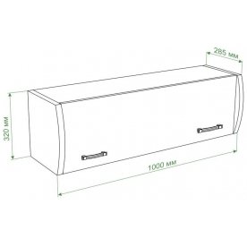 Шкаф навесной ПНД с фасадом ШБЕ
