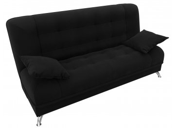 Диван-кровать Анна микровельвет черный