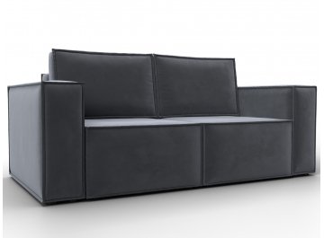 Диван Куба мини серый велюр