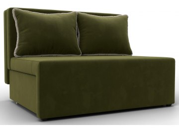 Диван Лагуна зеленый / бежевый микровельвет