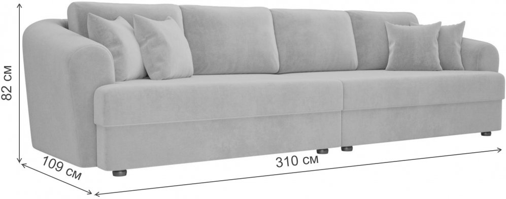 Диван Милтон велюр зеленый