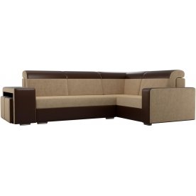 Диван угловой Мустанг с двумя пуфами