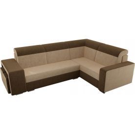 Диван угловой Мустанг с двумя пуфами