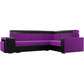 Диван угловой Мустанг с двумя пуфами