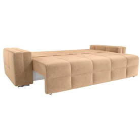 Диван прямой Леос микровельвет бежевый