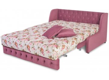 Диван-аккордеон Римини 120 микровелюр arcadia rose / neo 16