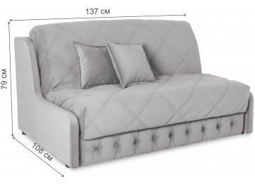 Диван-аккордеон Римини 120 микровелюр neo 25