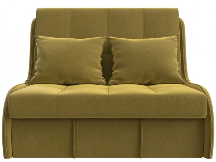 Диван Риттэр микровельвет желтый
