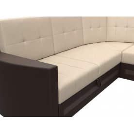 Диван угловой Белла правый экокожа