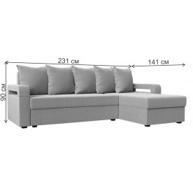 Диван угловой Гермес лайт правый