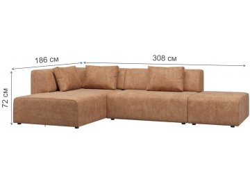 Диван угловой Industrial Loft