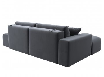 Диван-кровать Форум-036 НПБ Модерн левый серый велюр