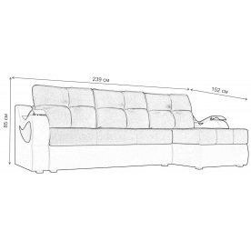 Диван угловой Меркурий