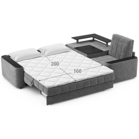 Диван угловой Moon Family №018 / (1)65Лн+Н30С Lux v1+91Пн 004687 правый