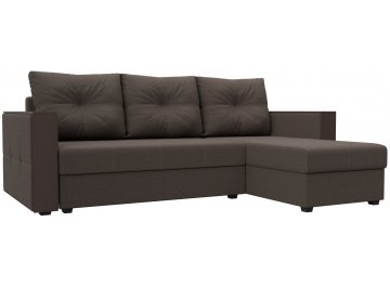 Диван угловой Пандора Лайт амур 05 коричневый