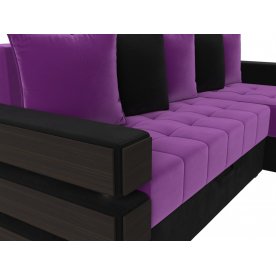 Диван угловой Венеция правый микровельвет