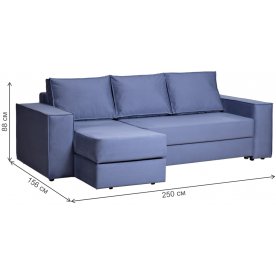 Диван уловой Bergamo левый