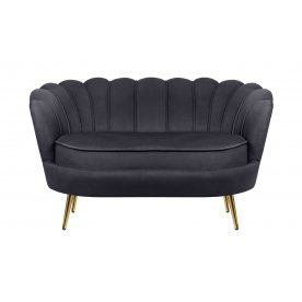 Дизайнерский двухместный диван Pearl Double Black