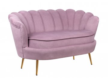 Дизайнерский двухместный диван Pearl Double Pink