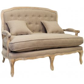 Дизайнерский двухместный диван Yareli Brown