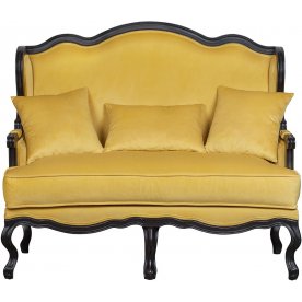 Двухместный дизайнерский диван Brody Double yellow