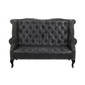 Кожаный дизайнерский диван Royal Sofa Black