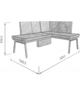 Диван Brave 158-120 R правый