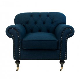 Классическое кресло Kavita Dark Blue