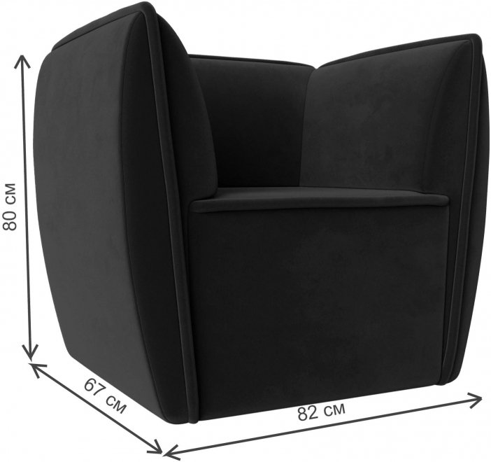 Кресло Бергамо зеленый велюр