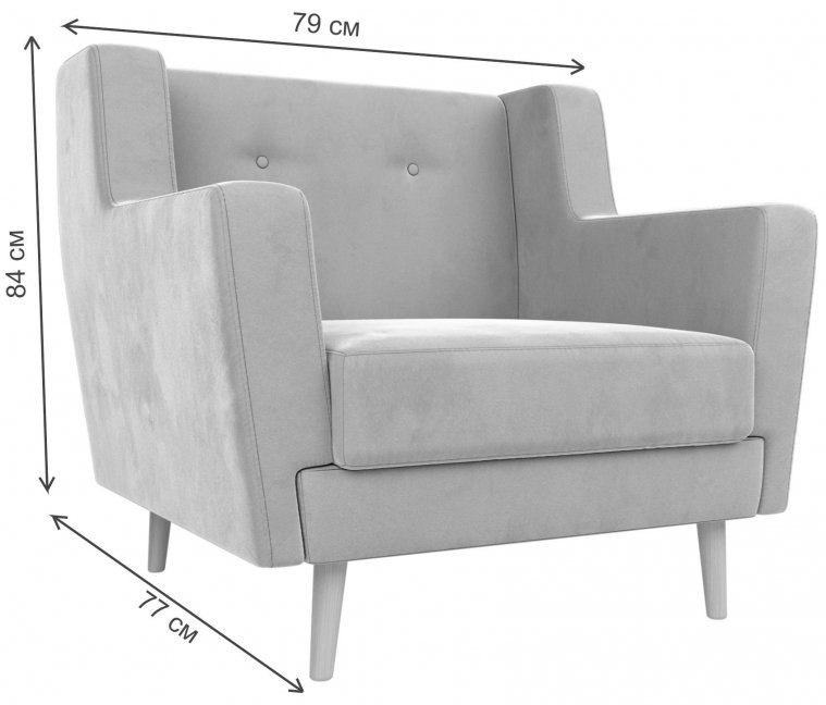 Кресло Брайтон зеленый велюр