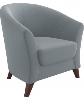 Кресло Line серый микровелюр