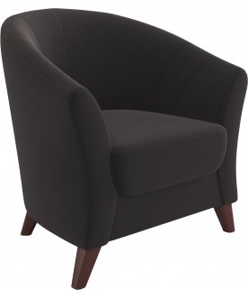 Кресло Line шоколадный микровелюр