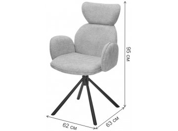 Кресло Vardy 360 поворотное
