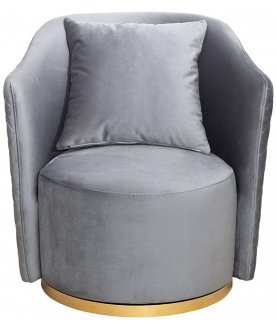 Кресло Верона бирюзовый / золото