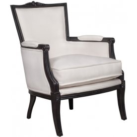 Мягкое полукресло с подлокотниками Tous white