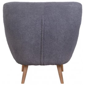 Низкое кресло Fuller Grey Boucle