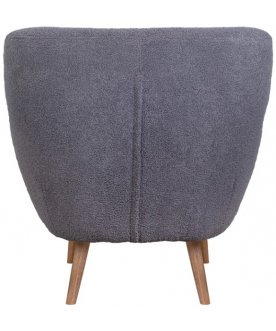 Низкое кресло Fuller Grey Boucle