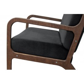 Низкое кресло Mody Black