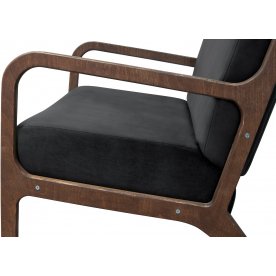 Низкое кресло Mody Black