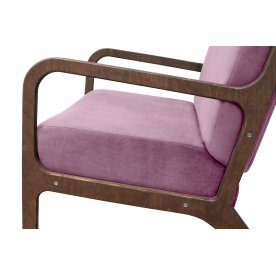 Низкое кресло Mody Pink