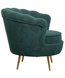 Низкое кресло Pearl Green Boucle