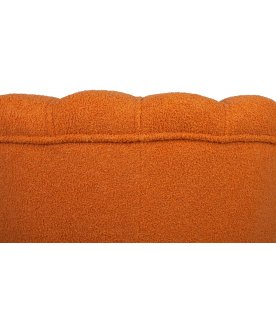 Низкое кресло Pearl Orange Boucle